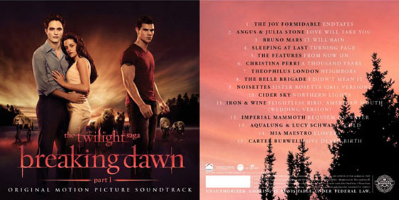 Breaking Dawn Soundtrack Breaking Dawn Soundtrack